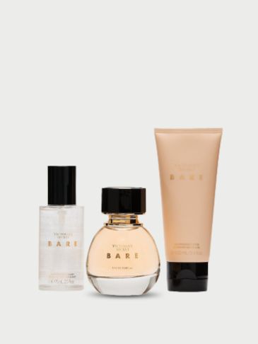 Victoria's Secret Bombshell parfume on a light grey background