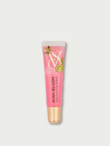 Victoria's Secret Colored lip gloss tube on a light grey background