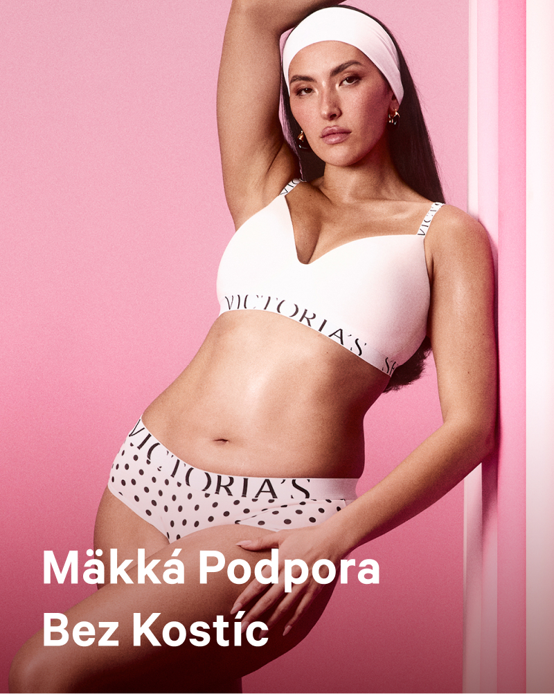 Woman posing in a Victoria's Secret full coverage baby pink bra.